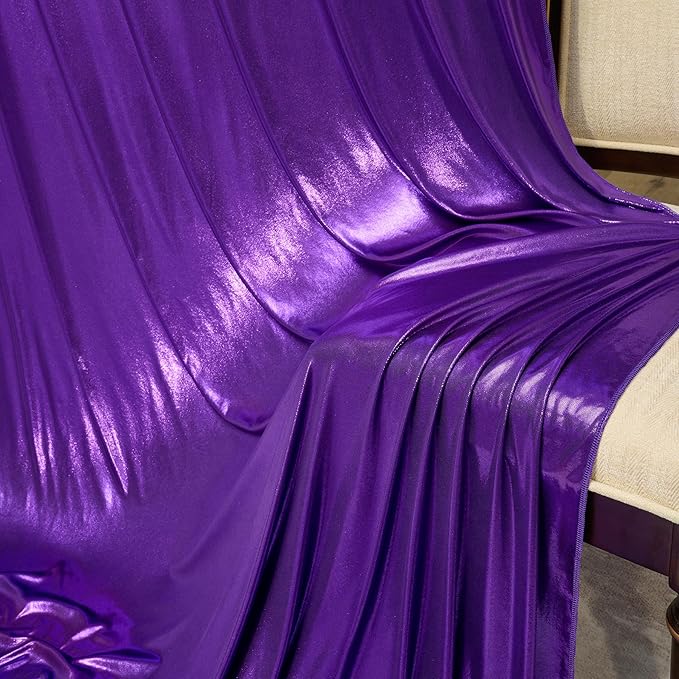 10x10 ft Glitter Purple Backdrop Curtain - Image 8