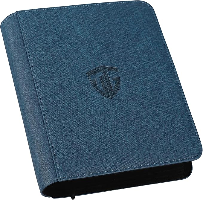 Toploader Binder, Holds 112 Toploaders, 4 Pocket Top Loader Binders by TCGUARD