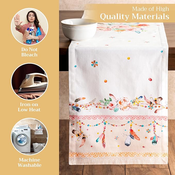 Maison d' Hermine Table Runner 100% Cotton Single Layer Table Runners 108 - Image 3
