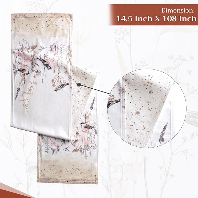 Maison d' Hermine Table Runner 100% Cotton Double Layer Table Runners 108 - Image 4