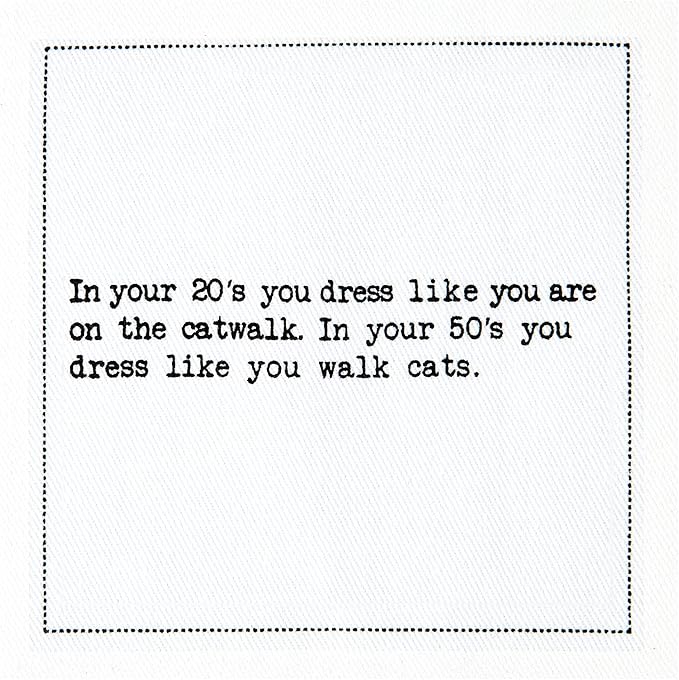 Five Star Napkins 50th Birthday Quotes White Cotton Cocktail Napkins, Beverage - Image 9