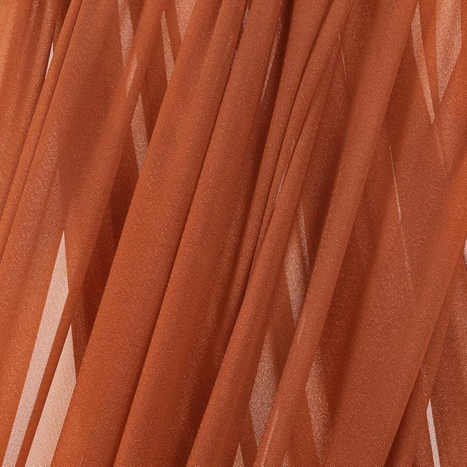 MLMC Terracotta Wedding Arch Draping Fabric 2 Panels 29" x 20 FT Extra Long - Image 5