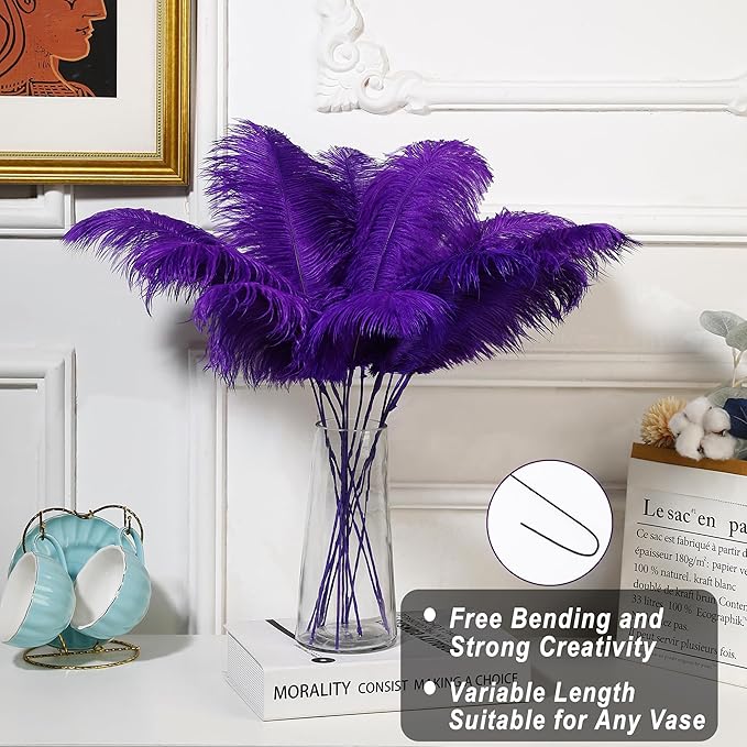 Holmgren Purple Large Ostrich Feather - Image 2