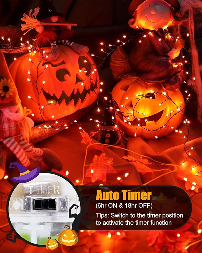 Minetom Fairy Lights Battery Operated, String Lights Waterproof Silver Wire 5 - Image 2