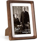5x7 Wooden Picture Frames USA-Sourced Natural Walnut Wood Solid Wood Photo by Dreamland