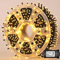 YEGUO 500 LED 165ft Christmas Lights Outdoor Waterproof, Warm White String by YEGUO