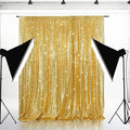 Eternal Beauty Gold Sequin Backdrop, 7x7 Ft Glitter Background Curtains by EternalBeauty