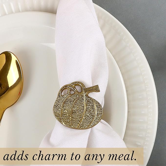 Set of 12 Decorative Metal Napkin Rings - Image 6