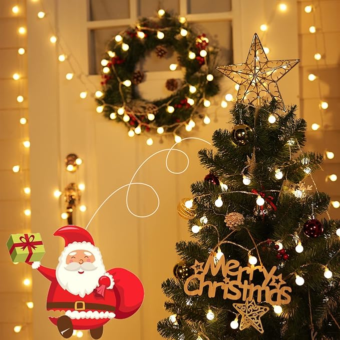 33Feet 100 LEDs Globe String Lights, 8 Modes USB Ball String Lights - Image 3
