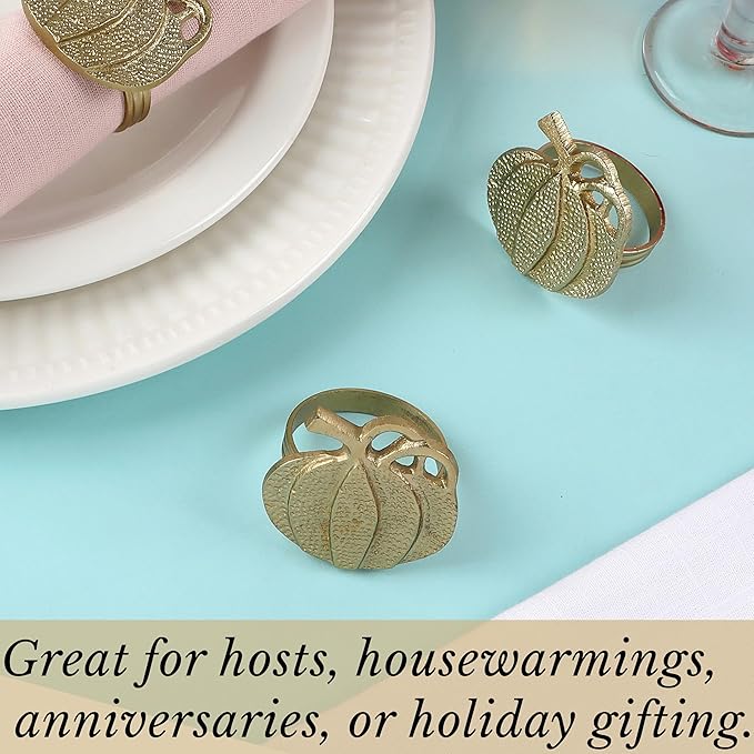 Set of 12 Decorative Metal Napkin Rings - Image 3