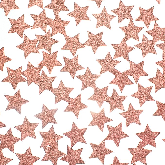 Glitter Star Confetti for Table Wedding Birthday Party Decoration, 1.2 inch in - Image 2