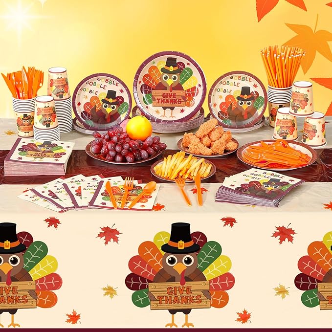452 Pcs Turkey Thanksgiving Party Supplies - Image 6