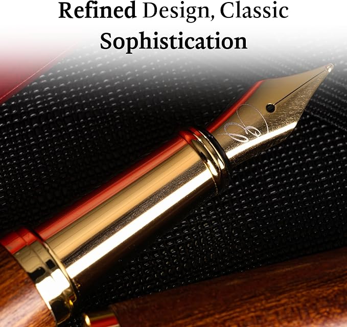 Ellington Pens Elegant Wood Fountain Pen Set – Includes Wooden Pen Box - Image 4