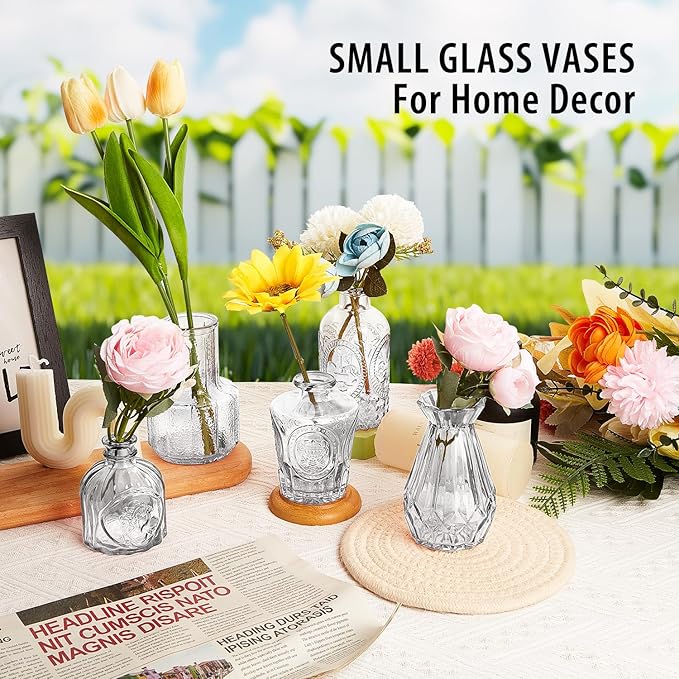 Glass Bud Vase Set of 30, Small Flower Vases - Image 6