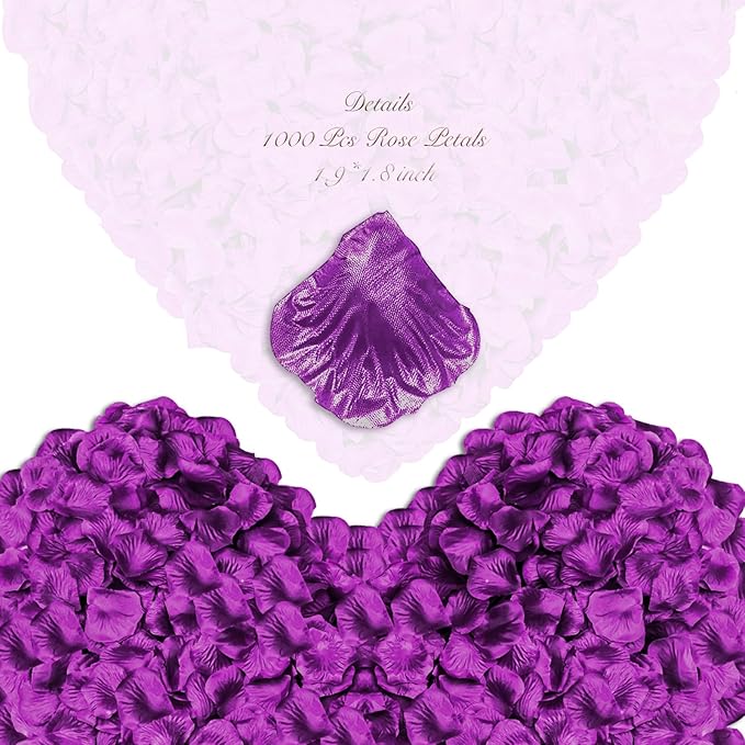 2000 pcs Rose Petals, Artificial Flower Petals Fake Rose Petals - Image 2