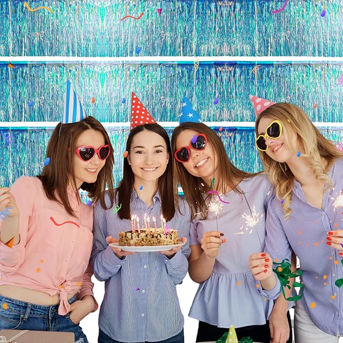 Iridescent Birthday Decorations Tinsel Garland Parade Float Decorations - Image 9