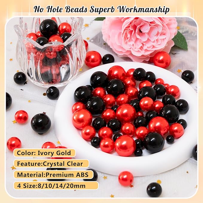 300Pcs Pearl Vase Filler, Candle Centerpieces, Wedding Birthday Party Home - Image 3