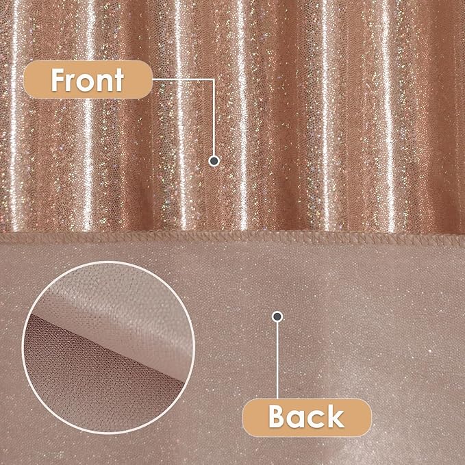 Fitable Rose Gold Sequin Tablecloth - Image 4