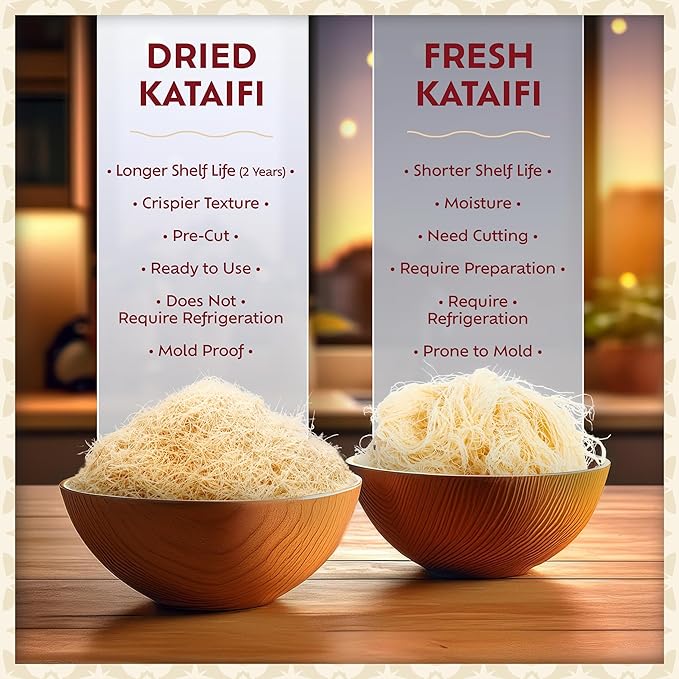 Eastanbul Dried & Chopped Kataifi Shredded Fillo Dough, Kurutulmus Kadayif - Image 8