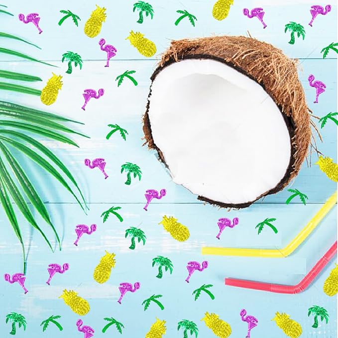 Confetti Table Foil Metallic Sequins Tropical Jungle Safari Festival - Image 4