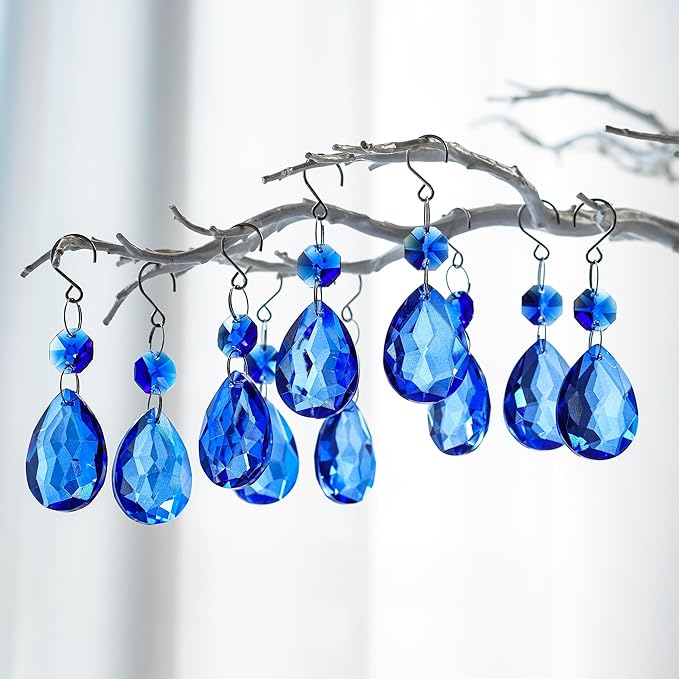 H&D HYALINE & DORA 3Inch Crystal Suncatcher Bauhinia Prisms Pendants 10Pcs by HDHYALINEDORA