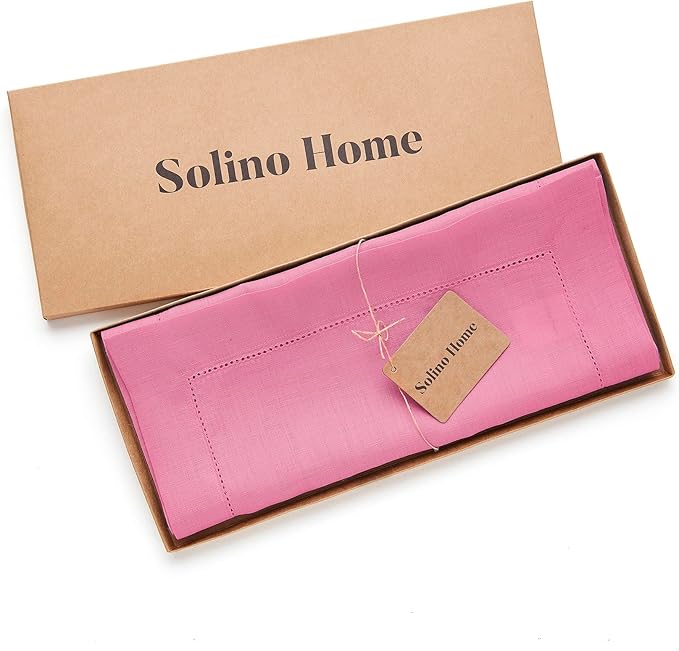 Solino Home Linen Flamingo Pink Table Runner 144 Inches Long - Image 6