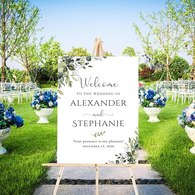 Welcome to Our Wedding Sign by Jewelry