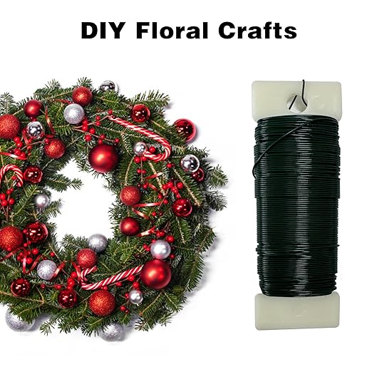 Green Floral Wire 1 Pack 38 Yards 22 Gauge Flexible Paddle Craft Wire - Image 6