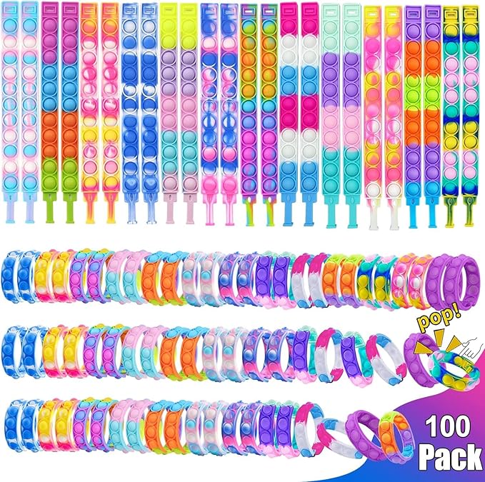 15Pcs Pop Bracelet, Party Favors by SUNPROUND