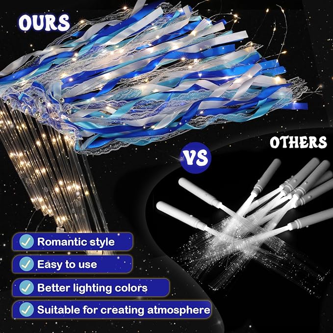 100 Pcs Wedding Wands Ribbon - Image 6