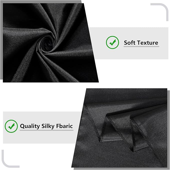 Black Backdrop Curtain for Party, Background Drapes Panels - Image 6
