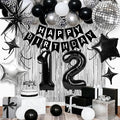 12th Birthday Decorations for Boys Girls, Fringe Curtains Kit by Birthdaypartyexpert