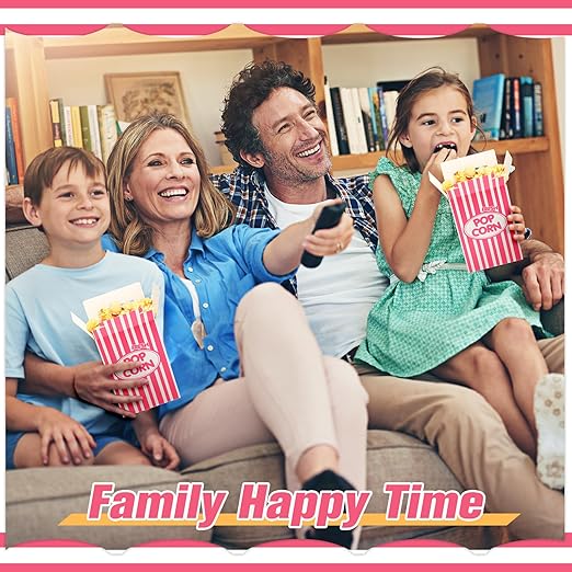 Xinnun 200 Pcs Paper Popcorn Boxes 1 oz Close Top Oil Proof Disposable Popcorn - Image 4