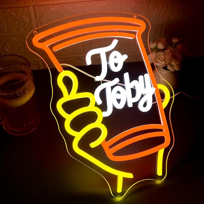 To Toby Neon Sign for Wall Decor Dimmable Solo Cup Toby Neon Light for Man Cave - Image 2