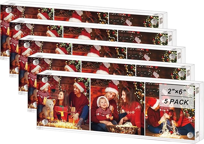 Boxalls 2x6 Inches Acrylic Picture Frames by BOXALLS
