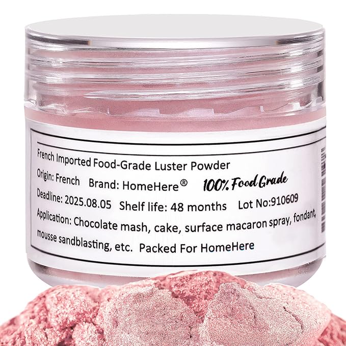 HomeHere Edible Luster Dust Food-Grade Glimmer Powder Glitter by HOMEHERE