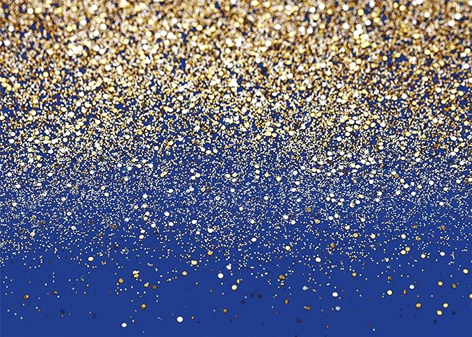 SJOLOON Blue Glitter Backdrop Royal Photo Backdrop by SJOLOON