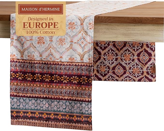 Maison d' Hermine Table Runner 100% Cotton Double Layer Table Runners 108 by MaisondHermine