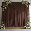 10 ft x 10 ft Wrinkle Free Brown Backdrop Curtain by Outpain