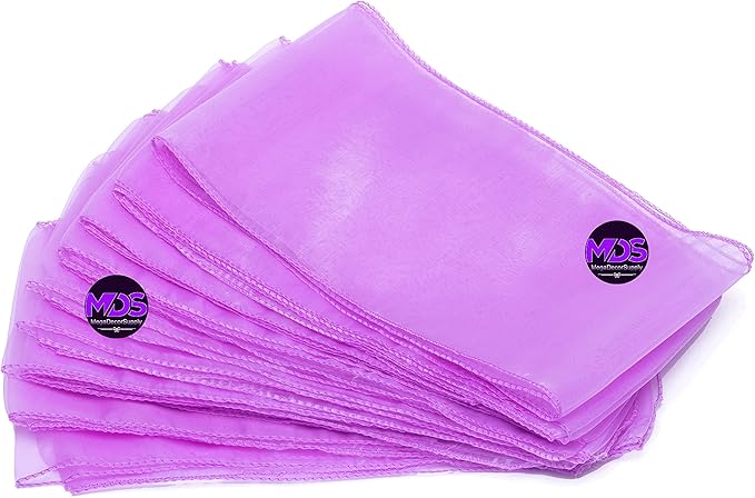 MDS Pack of 125 PCS Organza Chair Sashes Wider Dining Chair Bows Ribbon Tie Back - Image 4