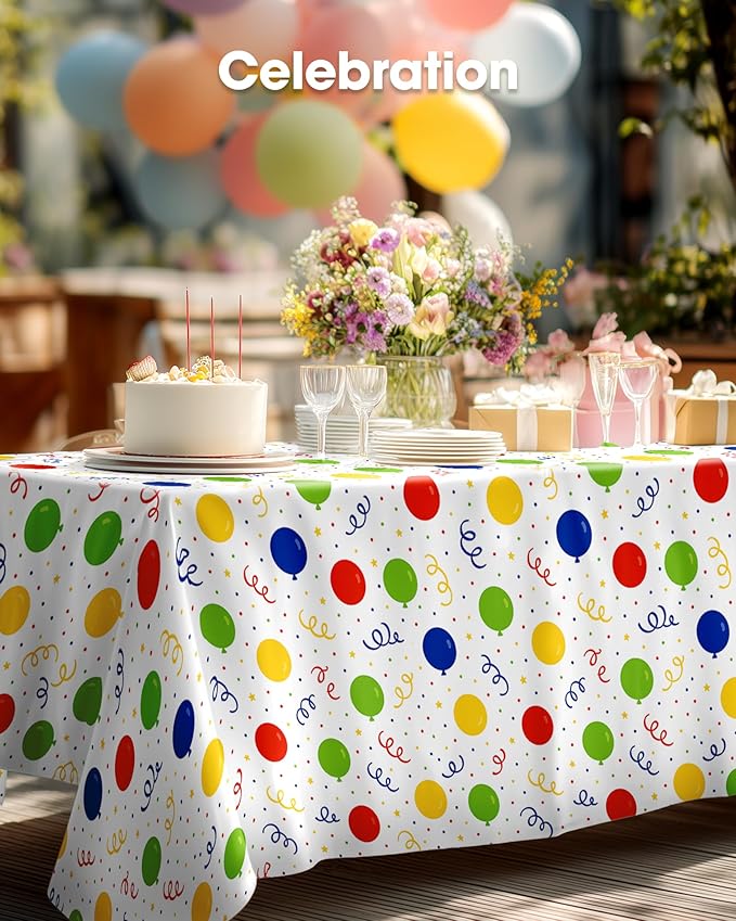Pureegg Plastic Table Cloth Disposable 10 Pack, 54 x 108 Inch Table Cloths - Image 9