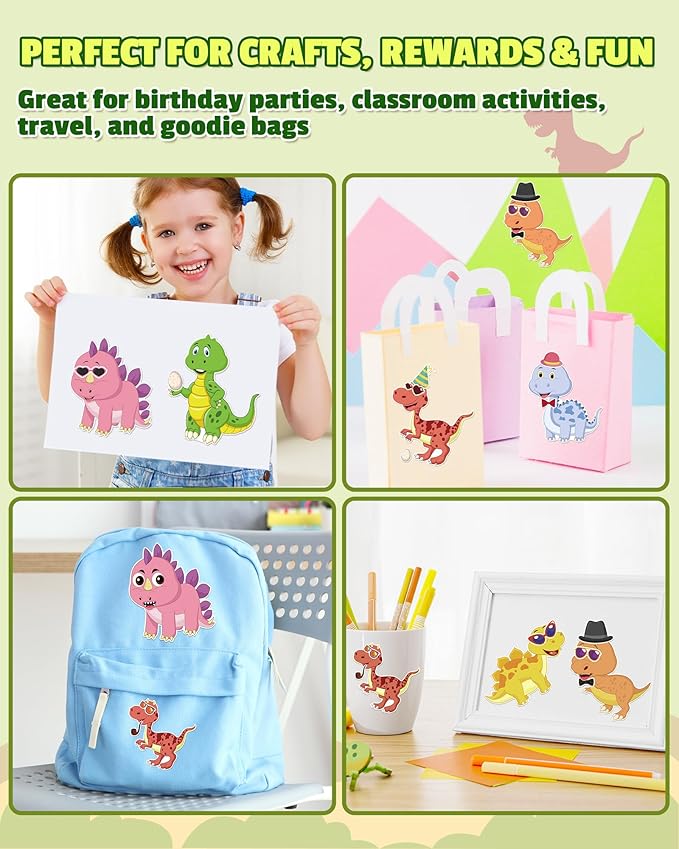 Aowplc 30 Sheets Make A Dinosaur Stickers - Image 6