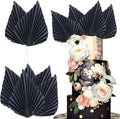 Ephlyn 6Pcs Paper Palm Fan Cake Topper Palm Leaf Fan Cake Pick by Ephlyn