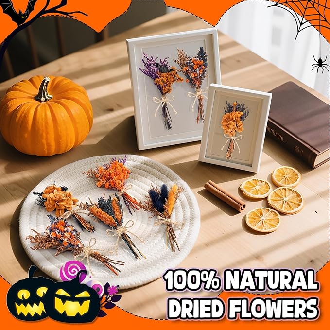 12/24 PCS Charming Dried Flowers Bouquet - Image 3