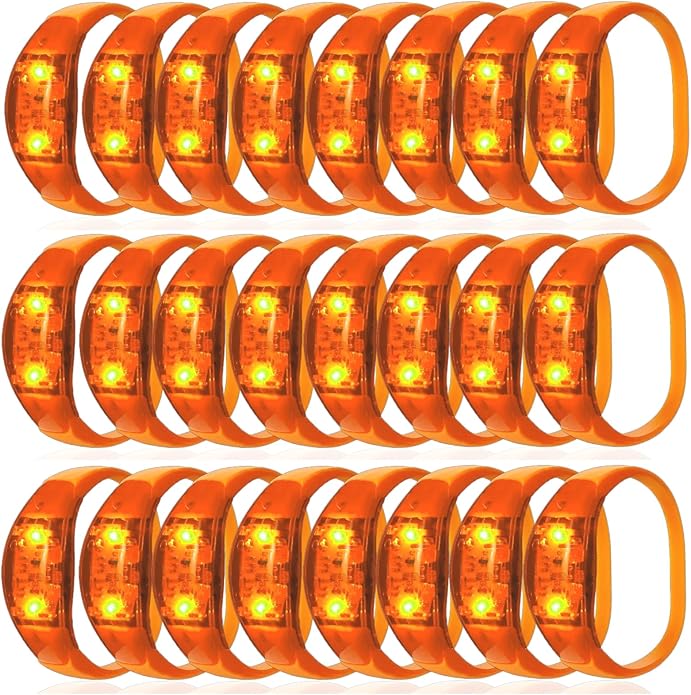 100 Pcs LED Bracelets Sound Activated by Dhseinat