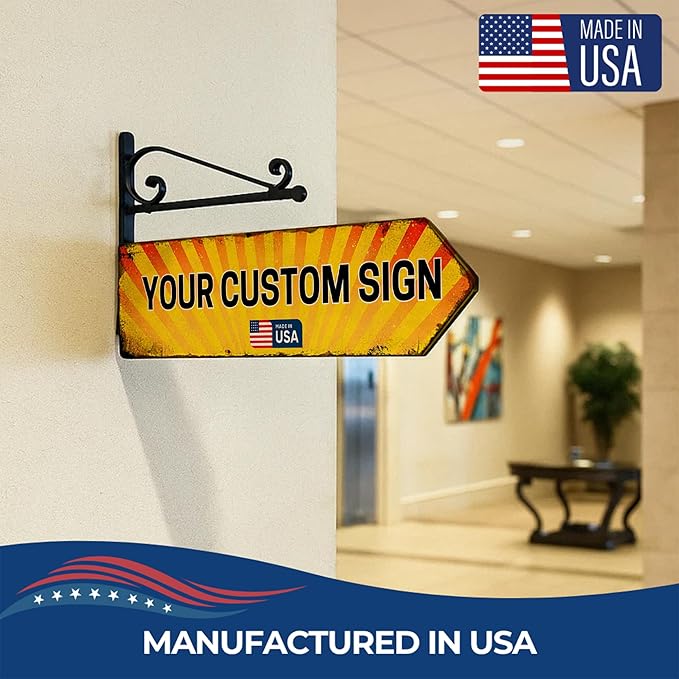 Custom Right Arrow Metal Sign by DC | Directional Signs - Image 8