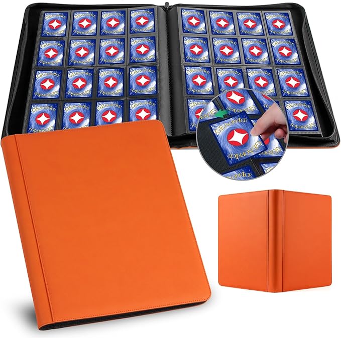 1000+ Pockets Trading Card binder, GEAoffice PU Cover Card Collection Binder by GEAoffice