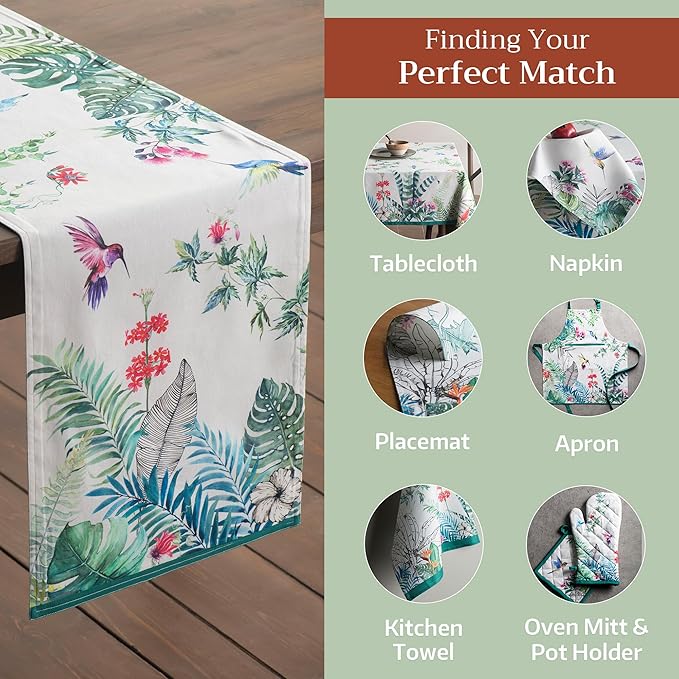 Maison d' Hermine Table Runner 100% Cotton Single Layer Table Runners 72 inches - Image 5