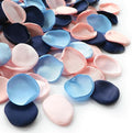 Floroom 300pcs Rose Petals Navy Blue Blush Faux Silk Flower Petals by Floroom