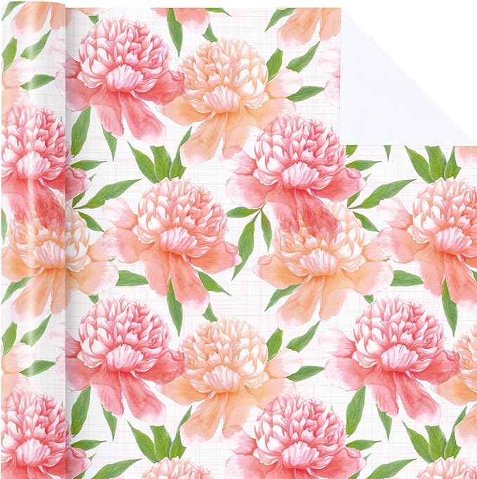 WRAPAHOLIC Floral Wrapping Paper Roll - Image 2